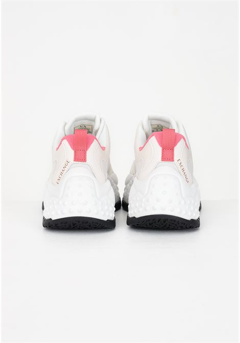 Women's white casual sneakers with logo print ARMANI EXCHANGE | Sneakers | XDX120XV708M801