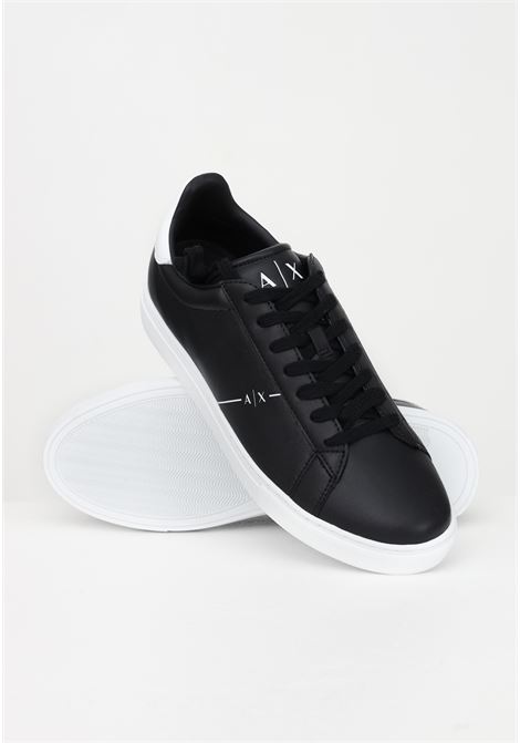 Men's black casual sneakers with AX logo ARMANI EXCHANGE | Sneakers | XUX001XV093S277
