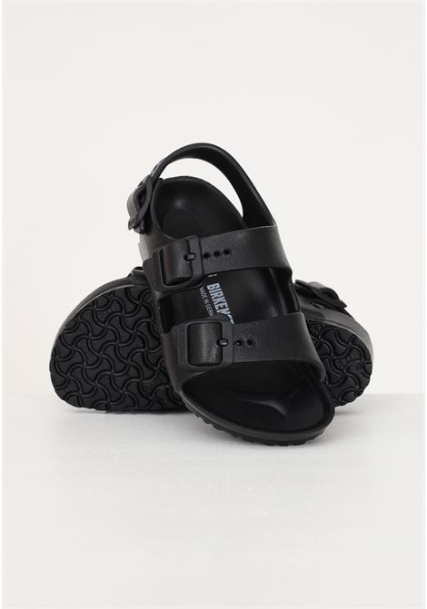 Milano Kids black sandal for girls and boys BIRKENSTOCK | Sandals | 1009353.