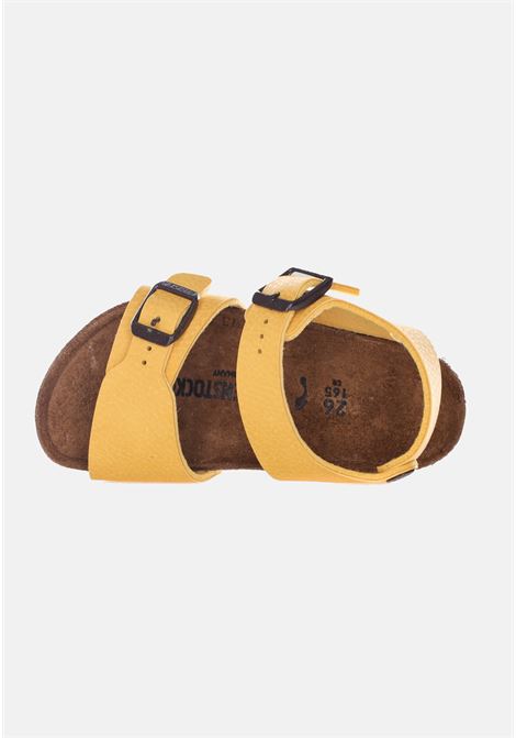 Yellow baby sandals with adjustable straps birkenstock BIRKENSTOCK | Sandals | 1015758DESERT