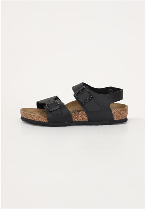 Black sandal for boy and girl New York BIRKENSTOCK | Sandals | 187603.