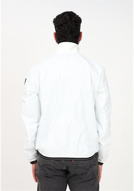 Men's white windbreaker with logo BLAUER | Jacket | 23SBLUC01135006530100