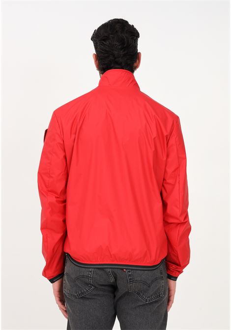 Men's red windbreaker with logo BLAUER | Jacket | 23SBLUC01135006530567