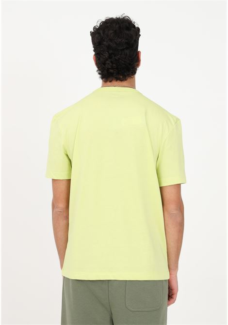 T-shirt casual verde da uomo con stampa logo al petto BLAUER | T-shirt | 23SBLUH02097004547721