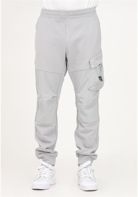 Pantalone casual grigio da uomo con inserti in nylon crease BLAUER | Pantaloni | 23SBTUF07158006234962