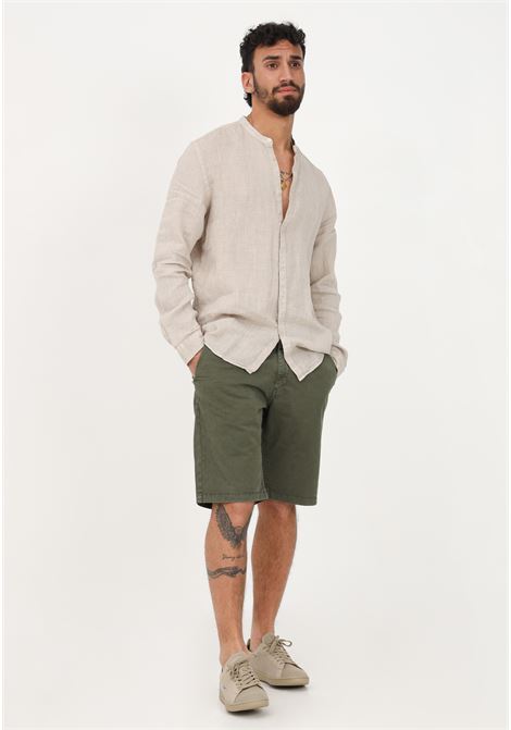 Shorts casual verde da uomo modello chino BOMBOOGIE | Shorts | BMSET-TGBT34