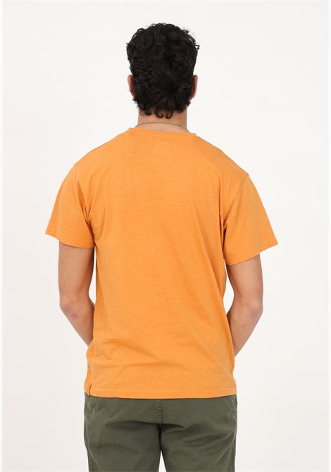T-shirt casual arancione da uomo con taschino camo BOMBOOGIE | T-shirt | TM8013-TJSSG422