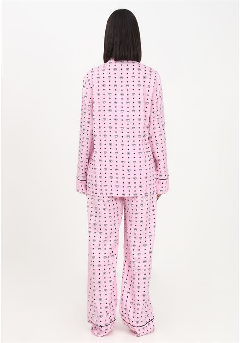 Pink women's pajamas with all-over Eya Star print CHIARA FERRAGNI |  | A780249191242