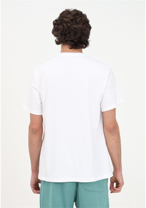 Men's white casual t-shirt with logo embroidery CONVERSE | T-shirt | 10023876-A01WHITE