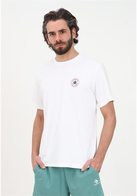 Men's white casual t-shirt with All Star logo print CONVERSE | T-shirt | 10025835-A01WHITE