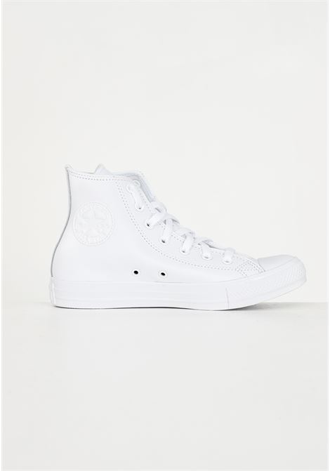 Chuck Taylor All Star Mono Leather White Casual Sneakers for Men and Women CONVERSE | Sneakers | 1T406.