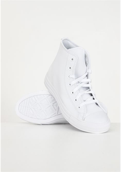 Chuck Taylor All Star Mono Leather White Casual Sneakers for Men and Women CONVERSE | Sneakers | 1T406.