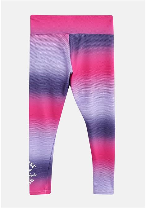Multicolor leggings for girls with logo print on the bottom CONVERSE | Leggings | 4CD380P8Q
