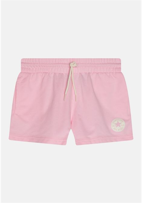 Shorts sportivo rosa da bambina Chuck Patch Core CONVERSE | Shorts | 4CD469AEG