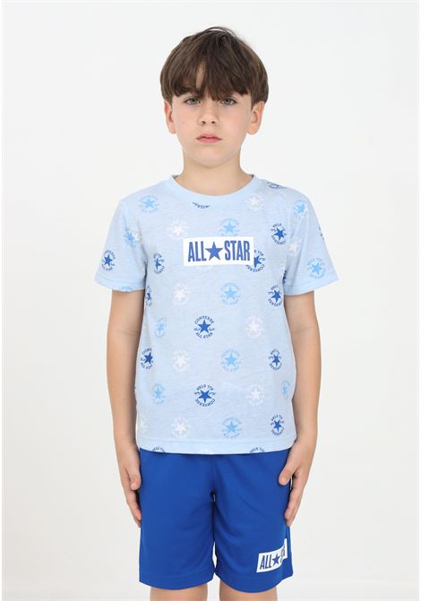Blue baby boy set with logo print CONVERSE | 6CD476C6H