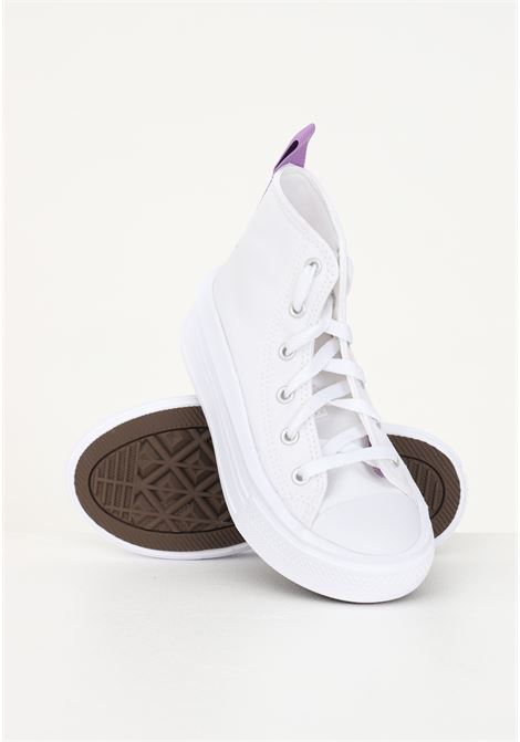Sneakers casual bianche da bambina Chuck Taylor All Star Move Platform CONVERSE | Sneakers | A03669C.