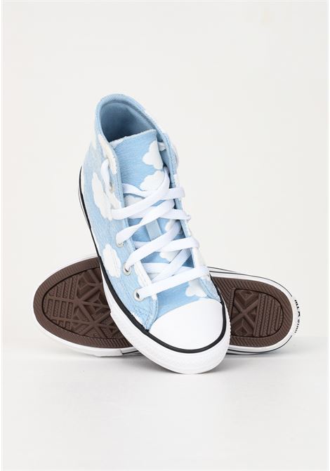 Sneakers casual azzurra per bambino e bambina Chuck Taylor All Star Cloud Gazer Junior High Top CONVERSE | Sneakers | A04342C.