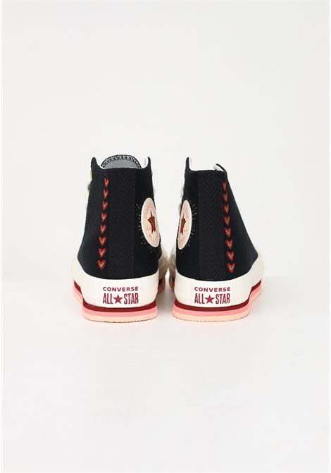Sneakers casual nere da bambina Chuck Taylor All Star Lift Platform Hearts CONVERSE | Sneakers | A04953C.
