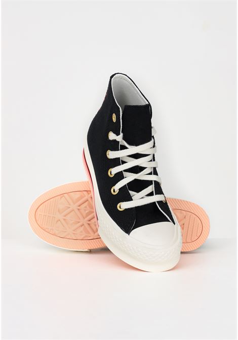 Sneakers casual nere da bambina Chuck Taylor All Star Lift Platform Hearts CONVERSE | Sneakers | A04953C.