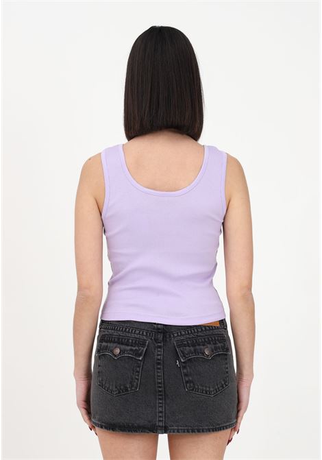 Lilac women's tank top with logoed patch DIckies | Top | DK0A4XB9E611E611