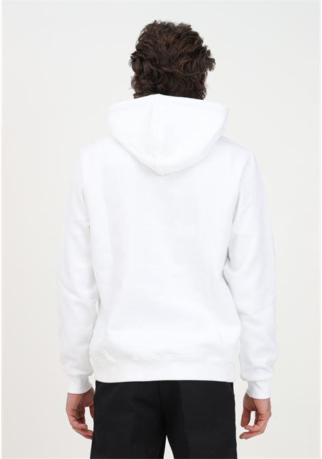 White hooded sweatshirt for men embellished with a maxi logo print DIckies | Sweatshirt | DK0A4XCBWHX1WHX1