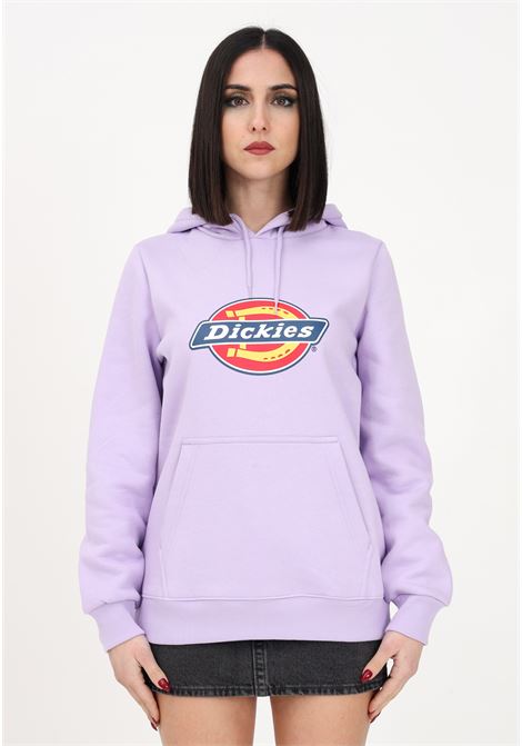 Purple sweatshirt for women with hood and maxi logo print DIckies | Sweatshirt | DK0A4XCCE611E611