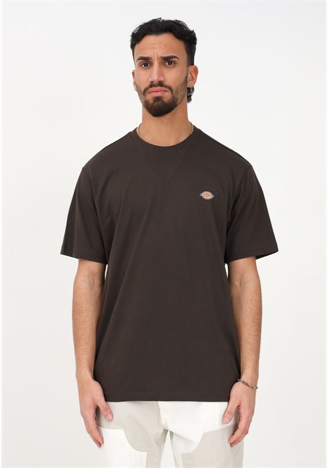 T-shirt casual marrone da uomo con stampa logo DIckies | T-shirt | DK0A4XDBDBX1DBX1