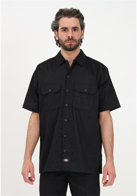 Men?s black casual shirt with short sleeves DIckies | Shirt | DK0A4XK7BLK1BLK1