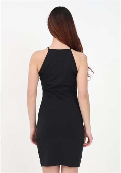 Women's black short dress with logo print and halter neck DIckies | Dress | DK0A4XMCBLK1BLK1