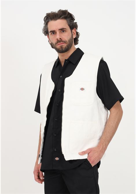 White men's vest with logo DIckies | DK0A4XMMC431C431
