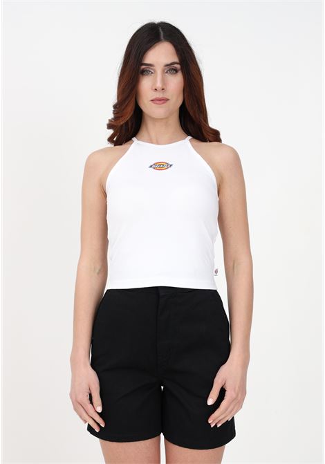 Women's white tank top with logo print DIckies | Top | DK0A4XNPWHX1WHX1