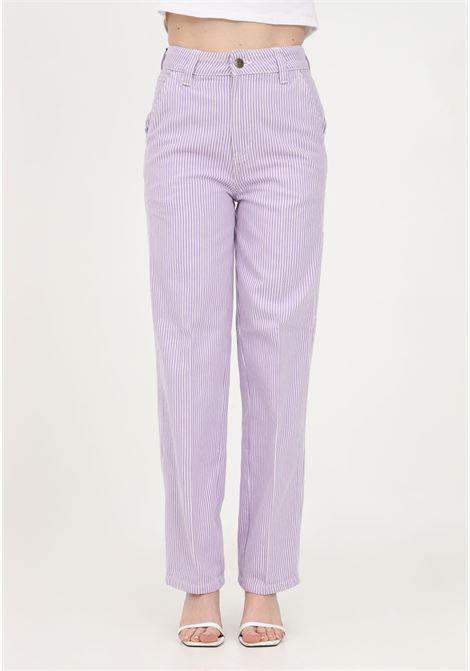 Pantalone casual lilla da donna con design a righe DIckies | Pantaloni | DK0A4Y6GF321F321
