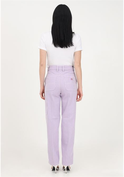 Women's lilac casual pant with striped design DIckies | Pants | DK0A4Y6GF321F321