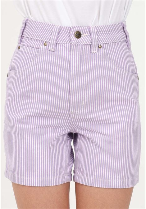 Shorts casual lilla da donna con motivo a righe DIckies | Shorts | DK0A4Y8AF321F321