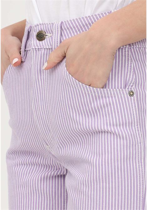 Women?s casual lilac shorts with striped pattern DIckies | Shorts | DK0A4Y8AF321F321
