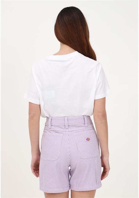 Women?s casual lilac shorts with striped pattern DIckies | Shorts | DK0A4Y8AF321F321