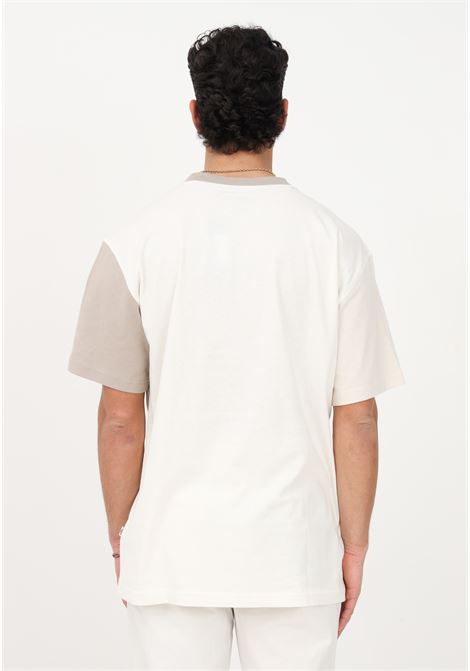 T-shirt casual bianca da uomo con inserti di colore differente e patch logo DIckies | T-shirt | DK0A4Y8SC581C581