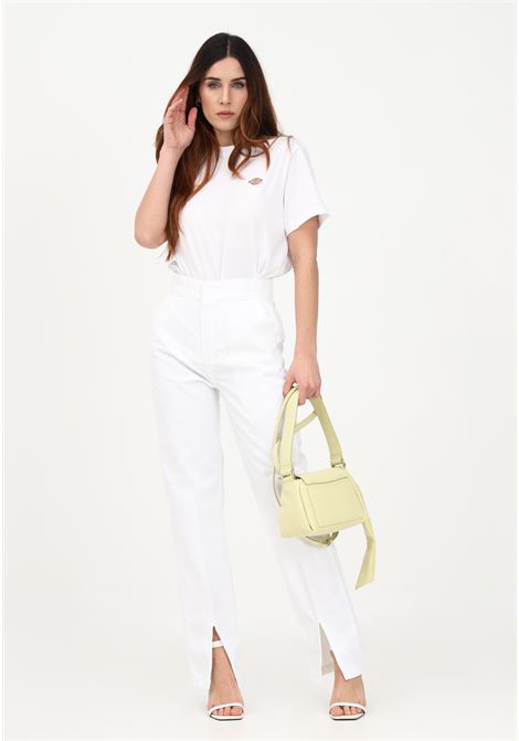 Women?s casual white trousers with slits at the bottom  DIckies | Pants | DK0A4YGCWHX1WHX1