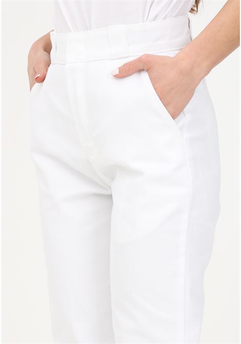 Pantalone casual bianco da donna con spacchi sul fondo DIckies | Pantaloni | DK0A4YGCWHX1WHX1
