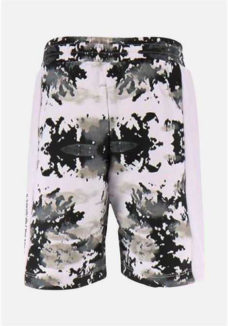 White casual shorts for boy with abstract pattern EA7 | Shorts | 3RBS54BJ05Z1100