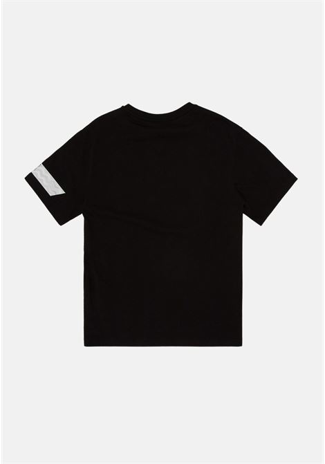 Casual black t-shirt for boys with logo print and sleeve detail EA7 | T-shirt | 3RBT55BJ02Z0210