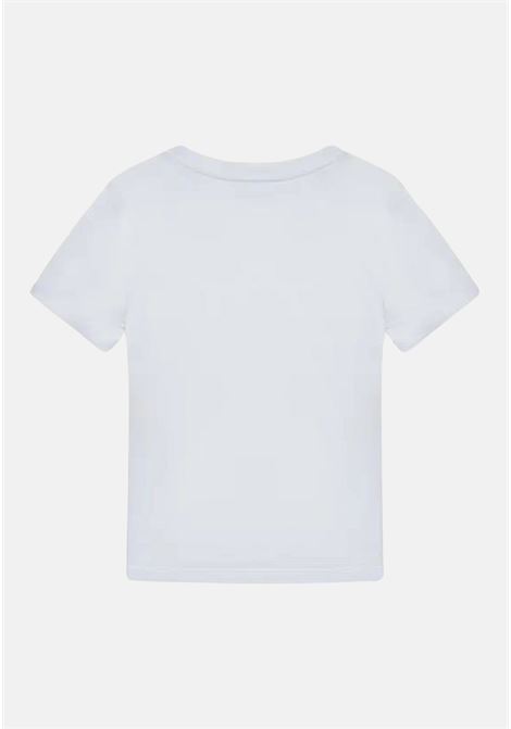 White casual t-shirt for boy with logo print EA7 | T-shirt | 8NBT51BJ02Z1100