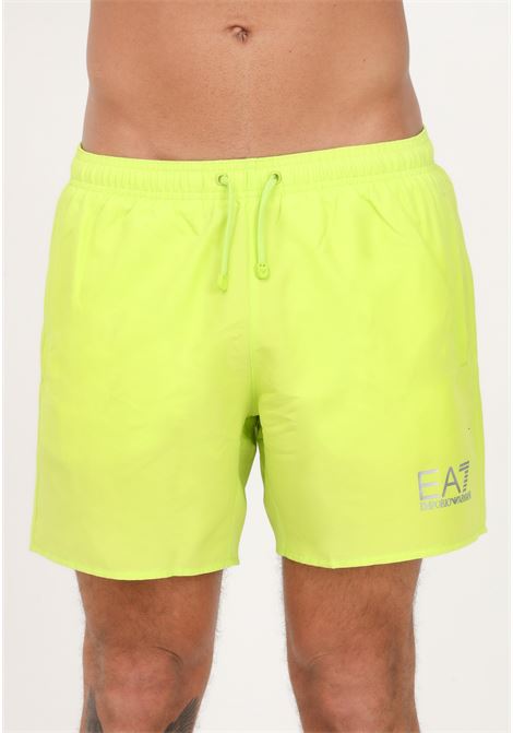 Shorts mare lime da uomo con stampa EA7 EA7 | Beachwear | 902000cc72114783