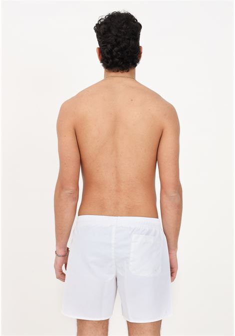 Shorts mare bianco da uomo con stampa logo EA7 | Beachwear | 902035CC72000010
