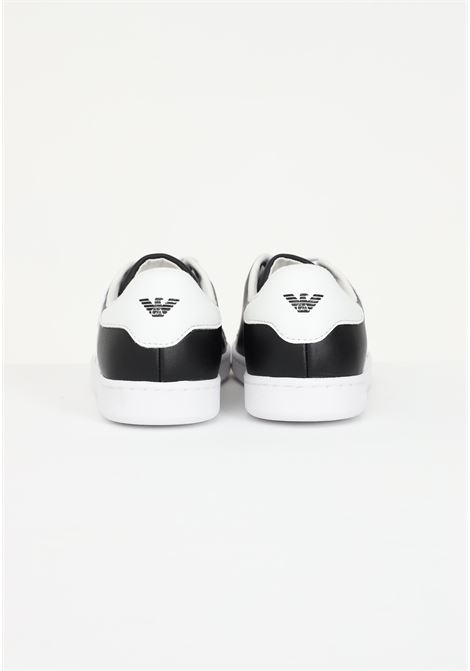 Sneakers casual nere per bambino e bambina con logo laterale EA7 | Sneakers | XSX101XOT46A120