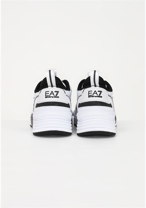 White casual sneakers for kids with side eagle logo EA7 | Sneakers | XSX108XOT47Q491