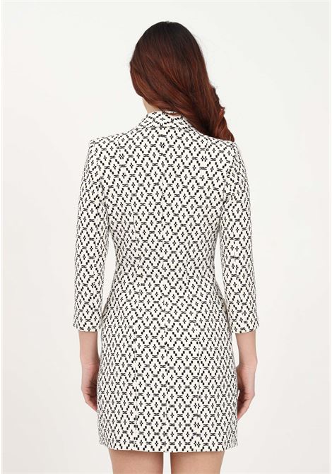 Short butter dress for women with lozenge print ELISABETTA FRANCHI | AB35831E2E84