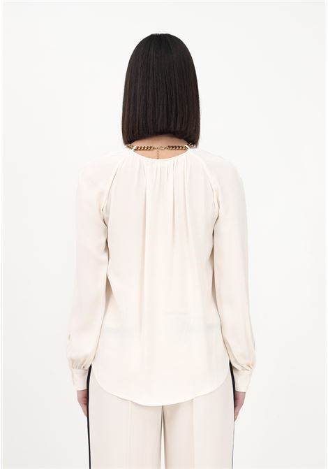 Women's butter blouse with necklace ELISABETTA FRANCHI | Blouse | CA03832E2193