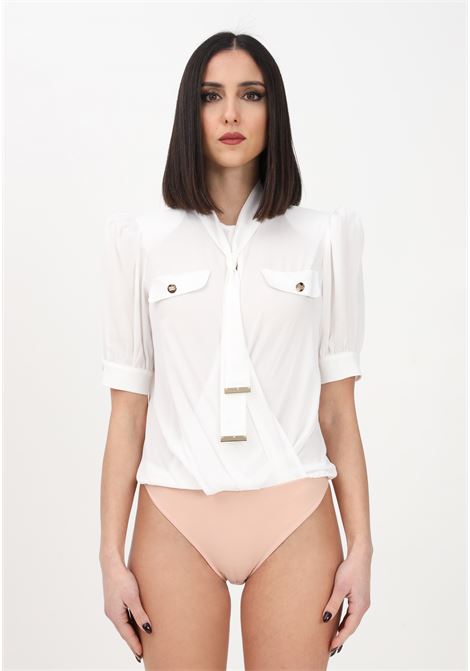 Elegant white bodysuit for women ELISABETTA FRANCHI | Body | CB00231E2360