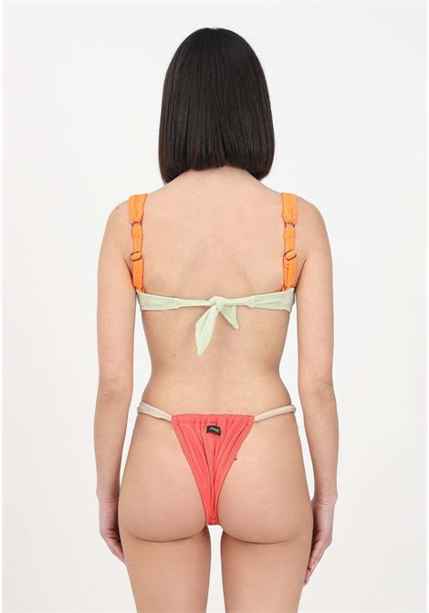 Bikini multicolor da donna con slip brasiliano e top con ferretto F**K | Beachwear | FK23-0131u.